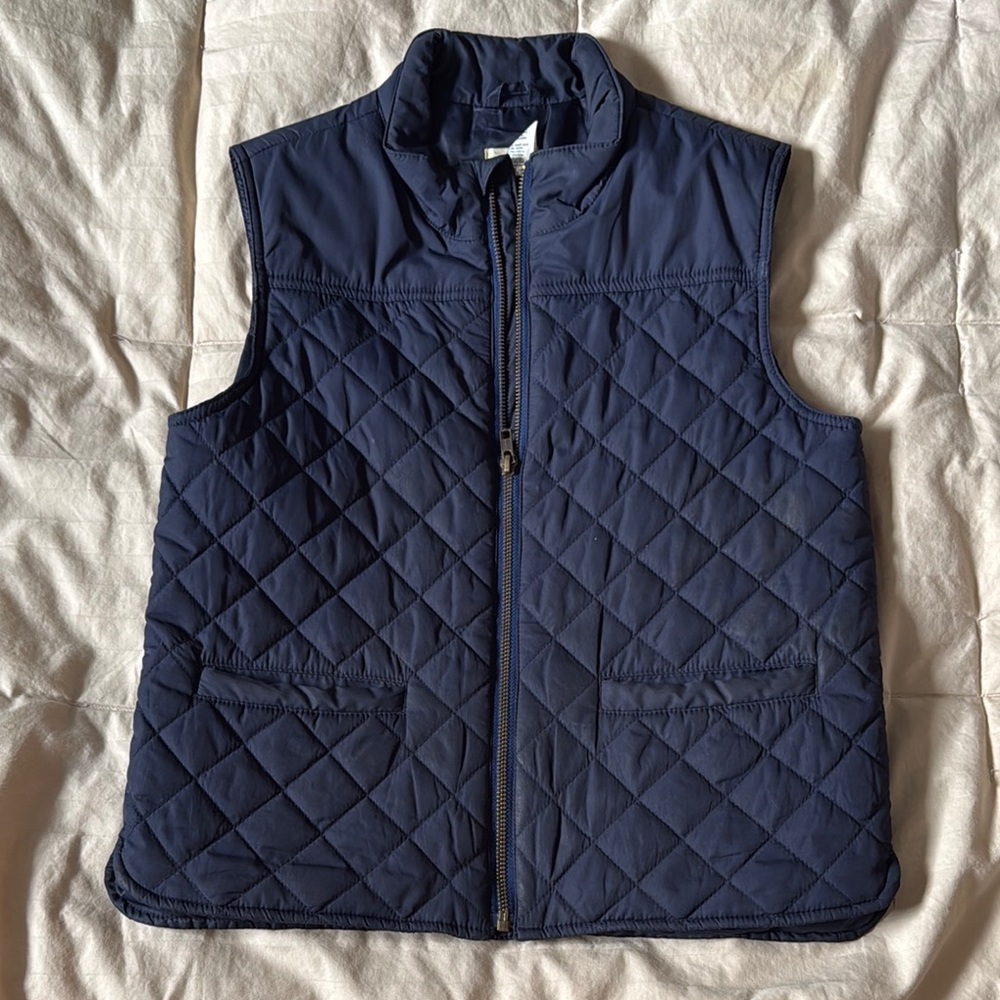 Crew Cuts Navy Quilted Vest sz 10
